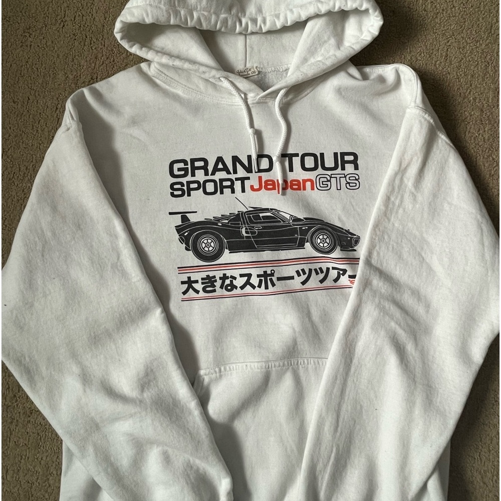 john galt graphic white hoodie